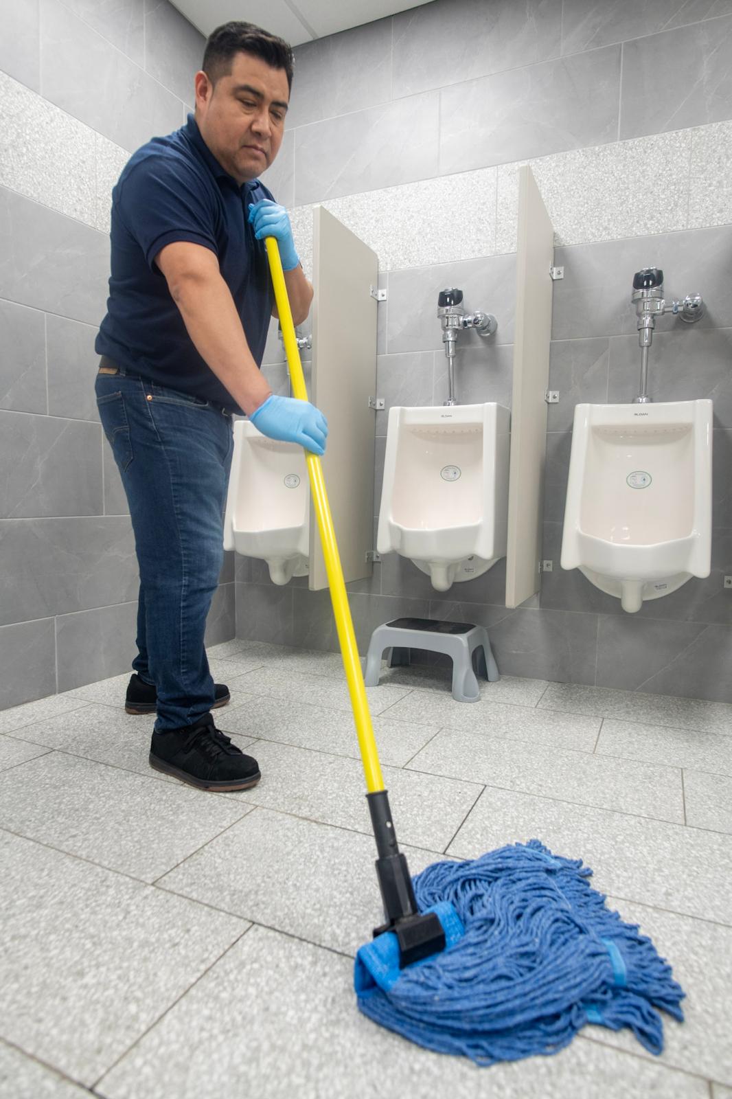 V&N crew performing post-construction cleanup